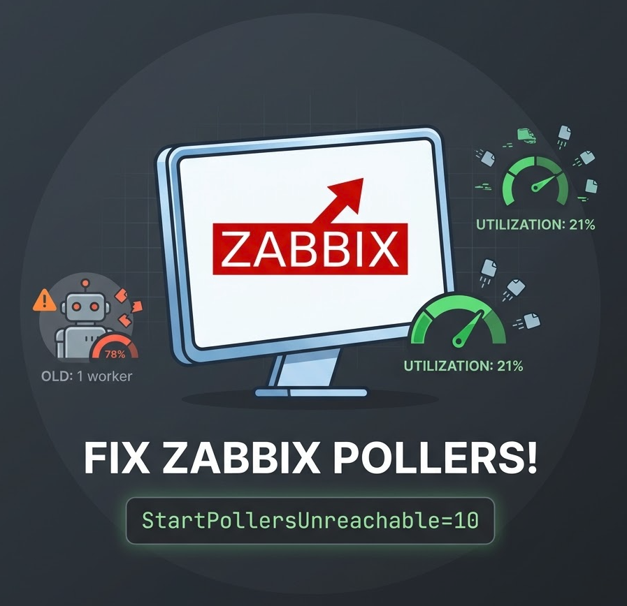 Zabbix - Unreachable pollers